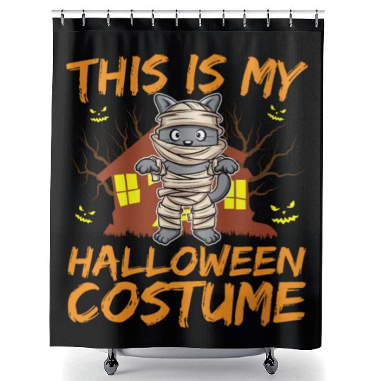 Scary Creepy Animal This Is My Halloween Costume Shower Curtains
