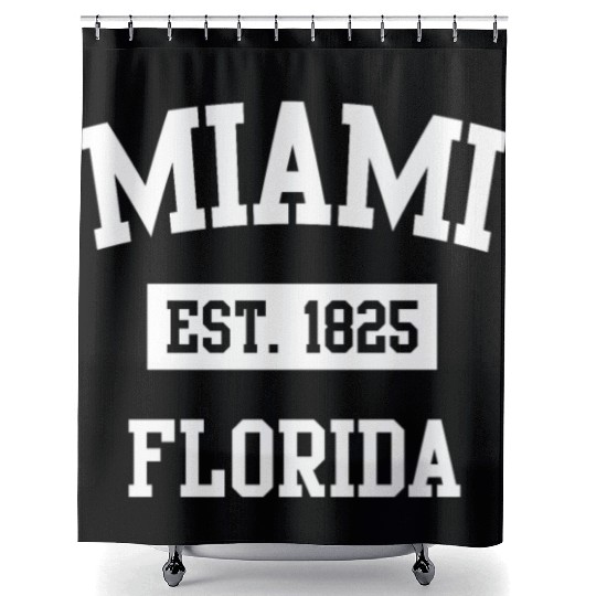 Miami Florida Established 1825 Shower Curtains
