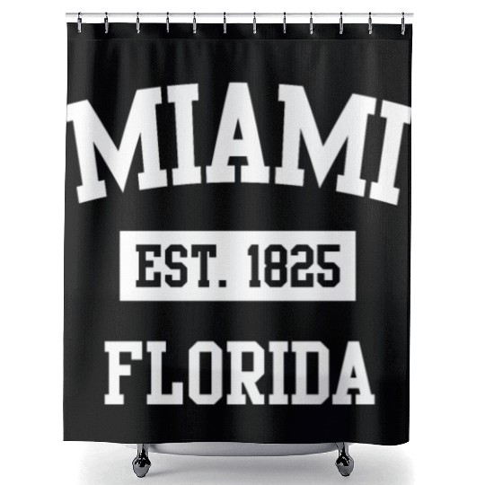Miami Florida Established 1825 Shower Curtains