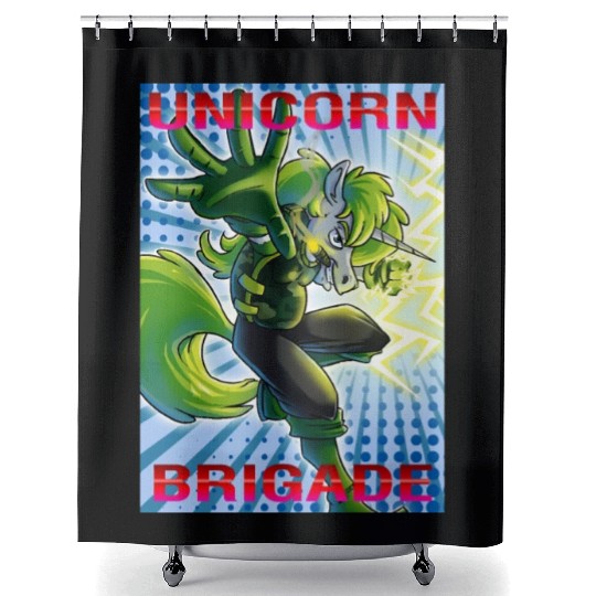 Unicorn Brigade Shower Curtains