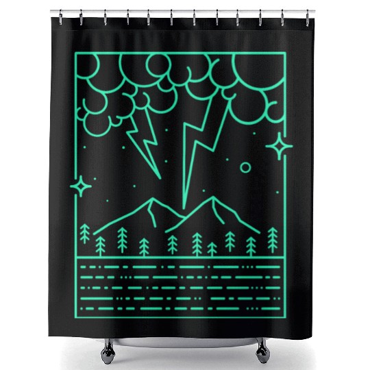 Flash icon Shower Curtains