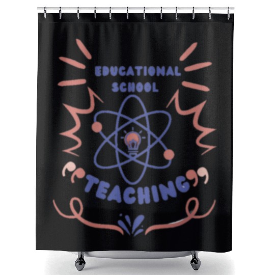 Back to school funny teaching Shower Curtains