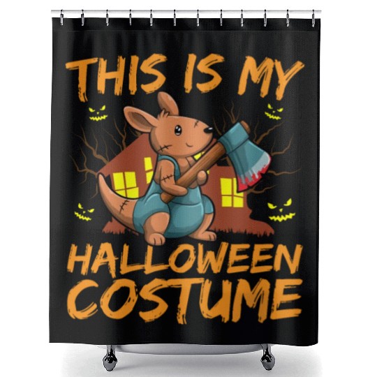 Scary Creepy Animal This Is My Halloween Costume Shower Curtains