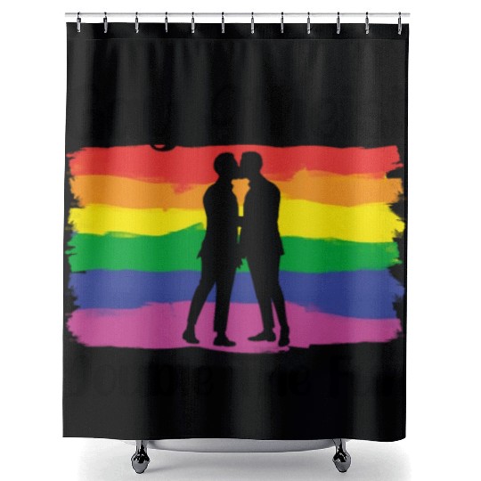 Gay LGBTQ Atheist Atheism Anti Religion Securalism Shower Curtains