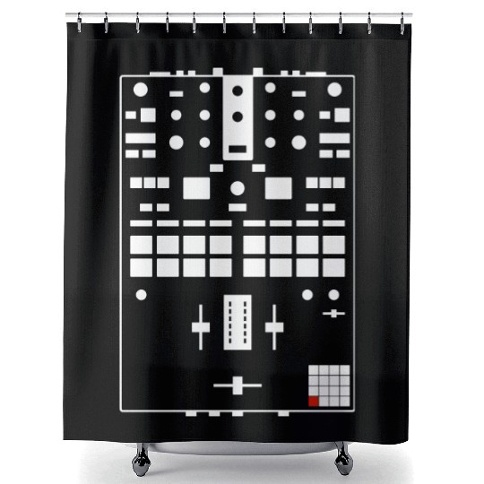 DJ MIXER VINYL Shower Curtains