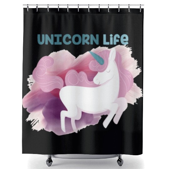 UNICORN LIFE Shower Curtains