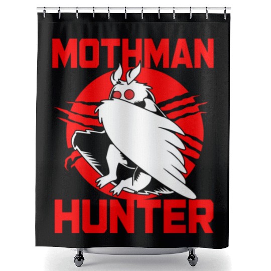 Cryptozoologist Cryptid Folklore Funny Mothman Shower Curtains