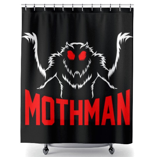 Folklore Monsters Cryptid Goth Mothman Shower Curtains