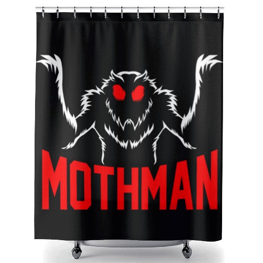 Folklore Monsters Cryptid Goth Mothman Shower Curtains