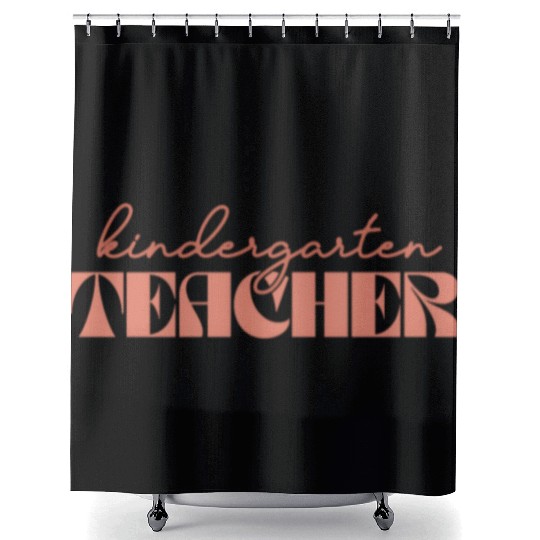 Retro Kindergarten Teacher Vintage Kinder Crew Shower Curtains