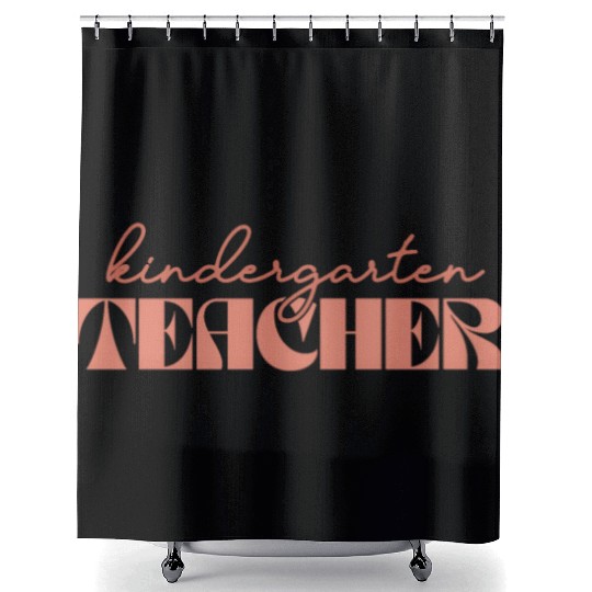 Retro Kindergarten Teacher Vintage Kinder Crew Shower Curtains