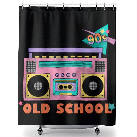 Keep it 90s old school Shower Curtains