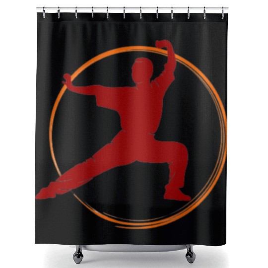 Wing Chun / Flight Tsun, Kung Fu Martial Arts Shower Curtains
