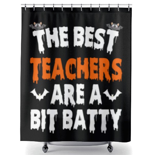 The Best Teacher Are A Bit Batty, Halloween Bat Shower Curtains