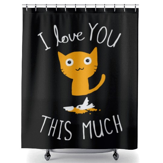 I Love You This Much Shower Curtains