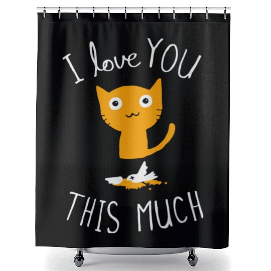 I Love You This Much Shower Curtains
