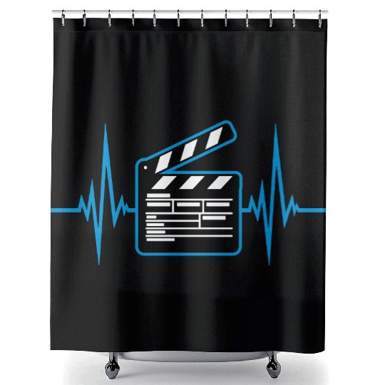 heartbeat cinema movie flap Shower Curtains