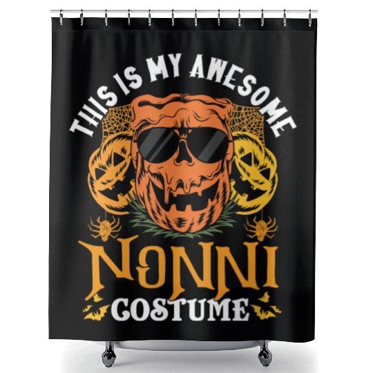 This Is My Awesome Nonni Costume Grandma Halloween Shower Curtains