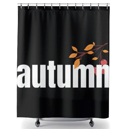 Autumn Tree Orange Fall Leaves The Season Shower Curtains