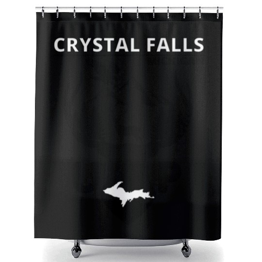 Crystal Falls Michigan Upper Peninsula Shower Curtains
