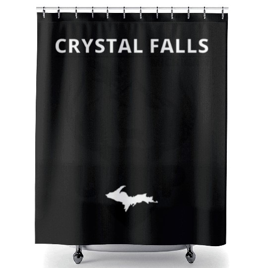 Crystal Falls Michigan Upper Peninsula Shower Curtains