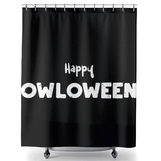 Happy Owloween - Halloween Shower Curtains