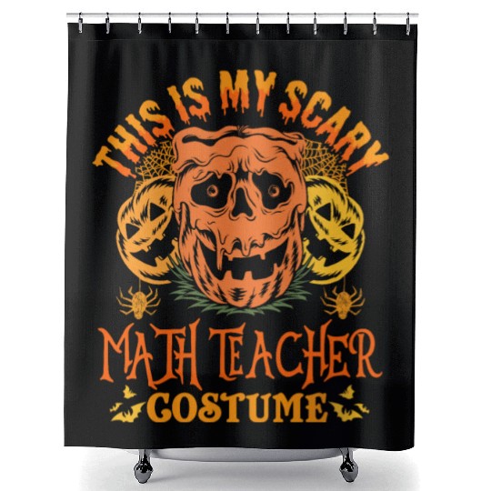 This Is My Scary Math Teacher Costume Halloween Shower Curtains
