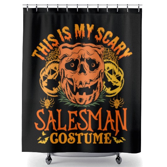 This Is My Scary Salesman Costume Funny Halloween Shower Curtains