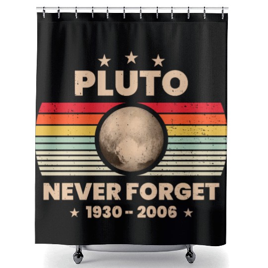 Pluto Never Forget 1930 - 2006 Shower Curtains