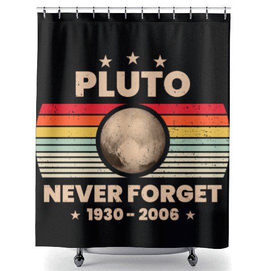 Pluto Never Forget 1930 - 2006 Shower Curtains