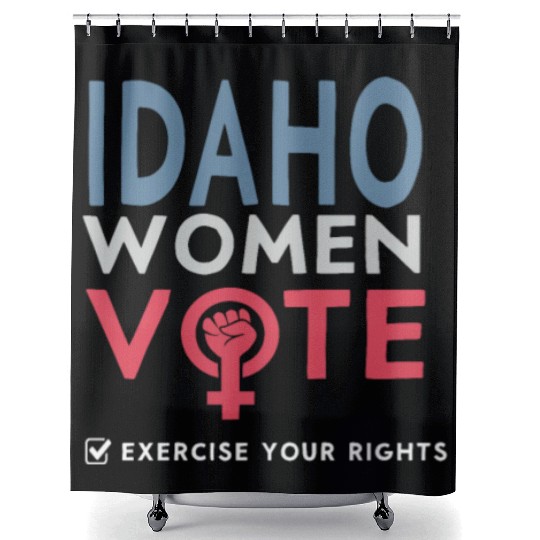 Idaho Women Vote Voter 2022 Election Feminist Shower Curtains