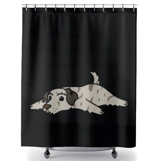 Anatomy Of A Irish Wolfhound Shower Curtains