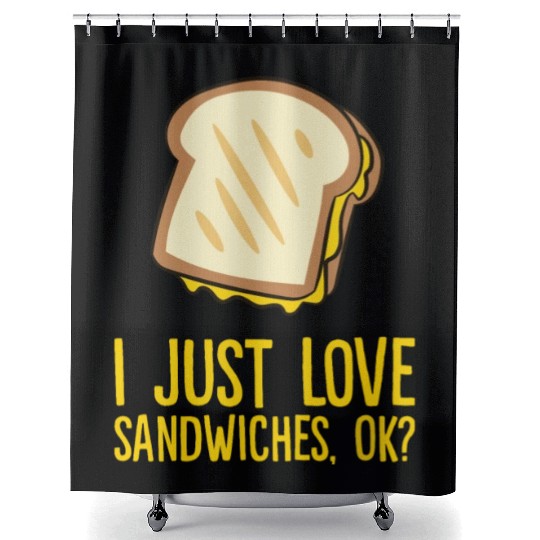 Sandwich - I just love sandwiches, ok? Shower Curtains