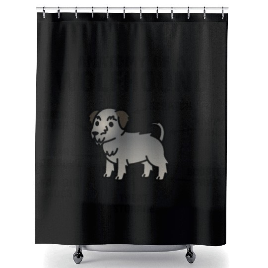 Anatomy Of A Irish Wolfhound Shower Curtains