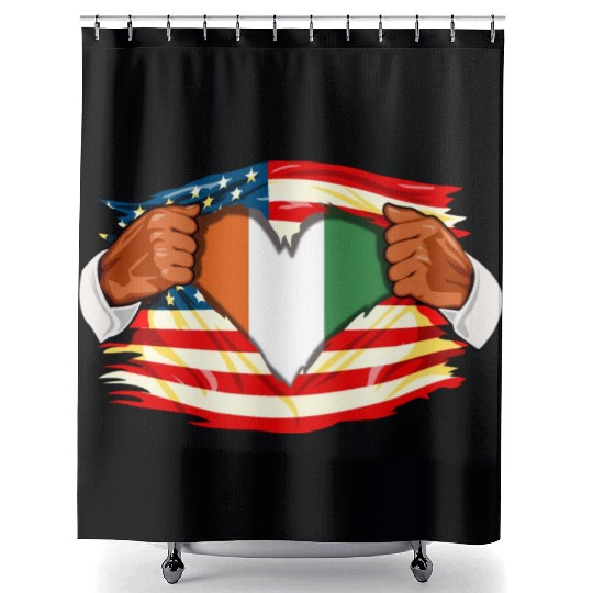 Ivorians Who Live in America Ivory Coast Flag Shower Curtains