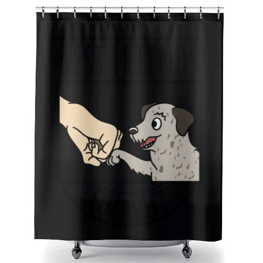 Irish Wolfhound Best Friends For Life Shower Curtains