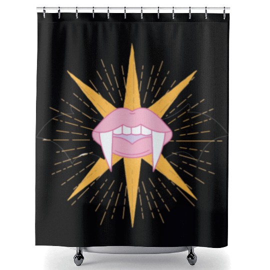 BACK TO SCHOOL HALLOWEN DESIGN SHINING VAMPIRE Shower Curtains