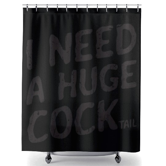 I need a huge cocktail - relax Shower Curtains