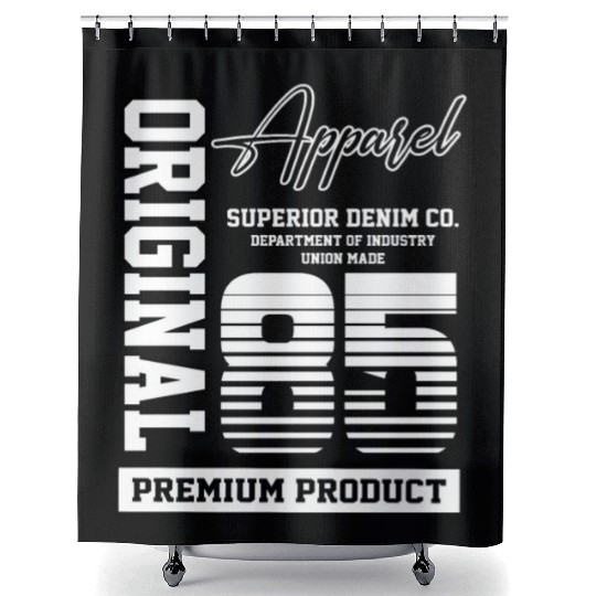 1985 Vintage Birthday Vintage Gift Retro Shower Curtains