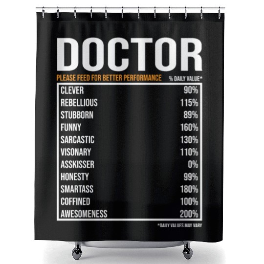Doctor Daily Value funny Doctor Shower Curtains