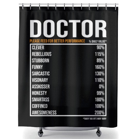 Doctor Daily Value funny Doctor Shower Curtains