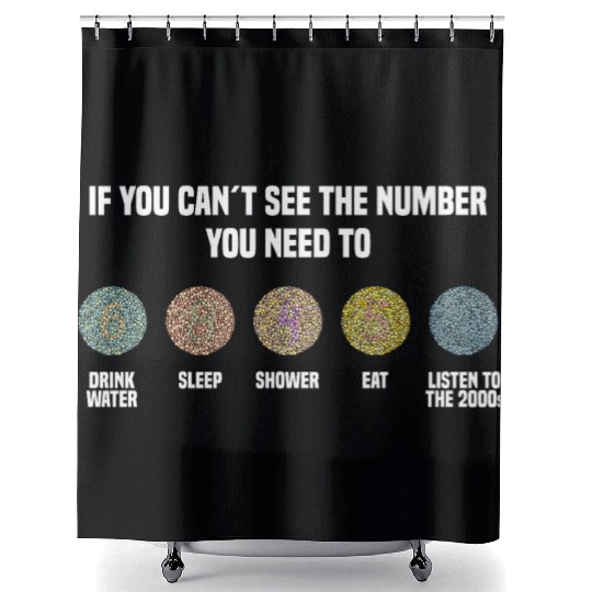 Ishihara Numbers - Listen To The 2000s Shower Curtains