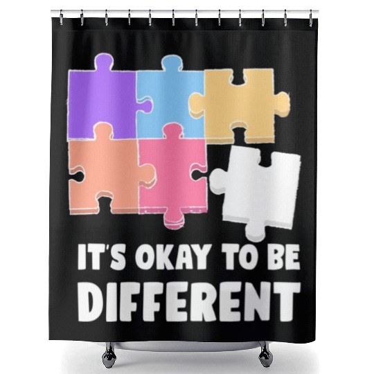 Funny Autism Teacher Shower Curtains