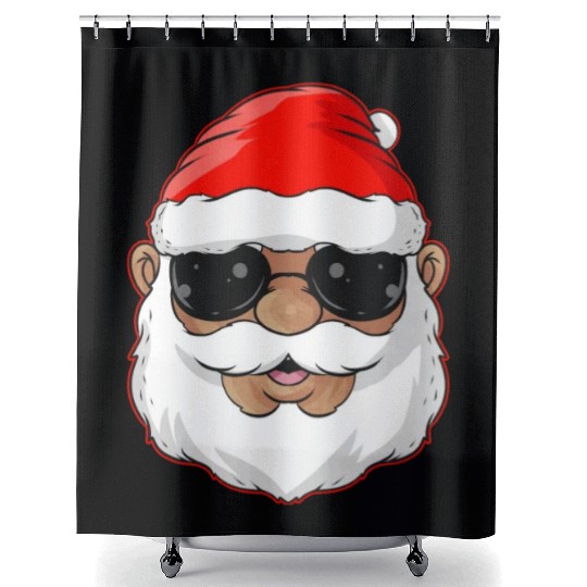 Afro american toddler Black History Month Shower Curtains