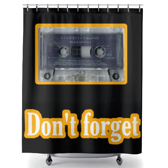 Cassette tape Shower Curtains
