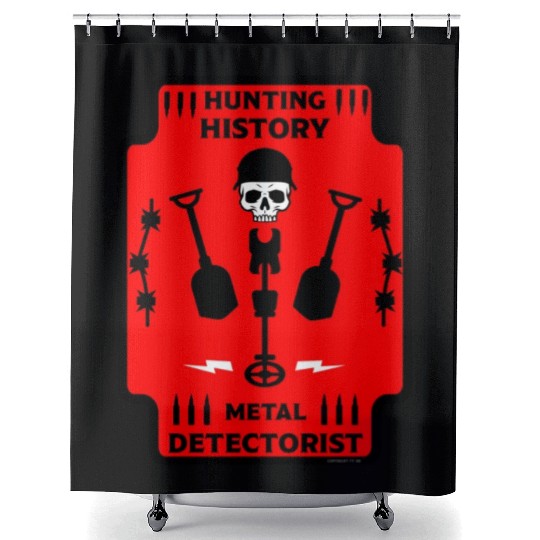 WW2 Metal Detecting Shower Curtains