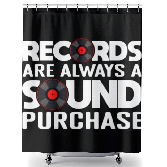Record Collection Vinyl Collector Joke Shower Curtains