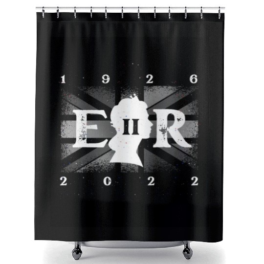 United Kingdom British Monarch Queen Elizabeth II Shower Curtains