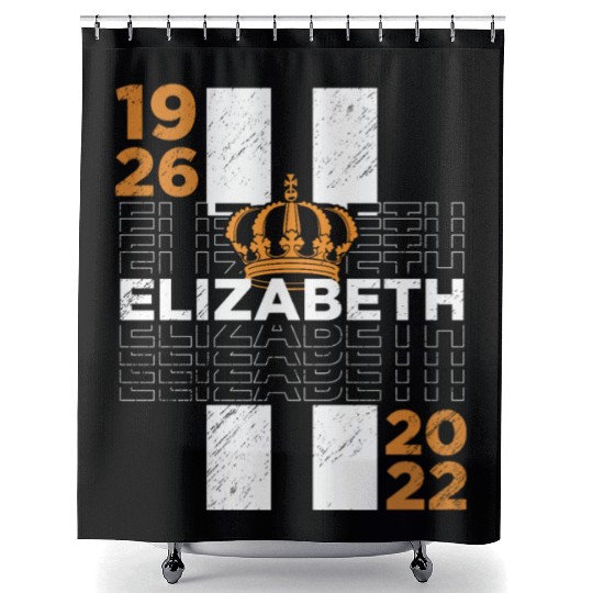 United Kingdom Monarch Her Majesty Queen Elizabeth Shower Curtains