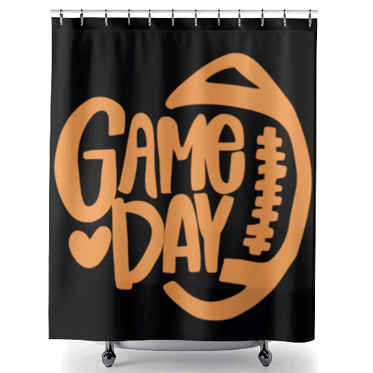 game day football Shower Curtains